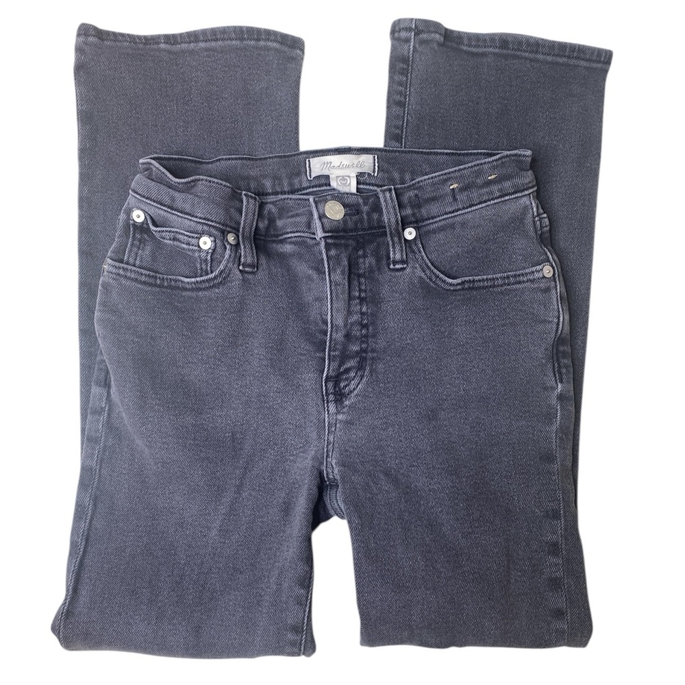 Madewell Stretch Kick‎ Out Crop Jeans in Starkey Wash pants 26 - Picture 4 of 9